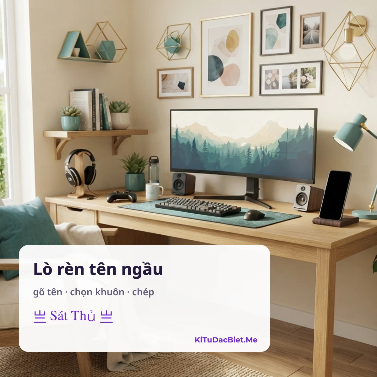 Lò rèn tên game: ghép tên với kí tự đặc biệt ngầu rồi chép một chạm
