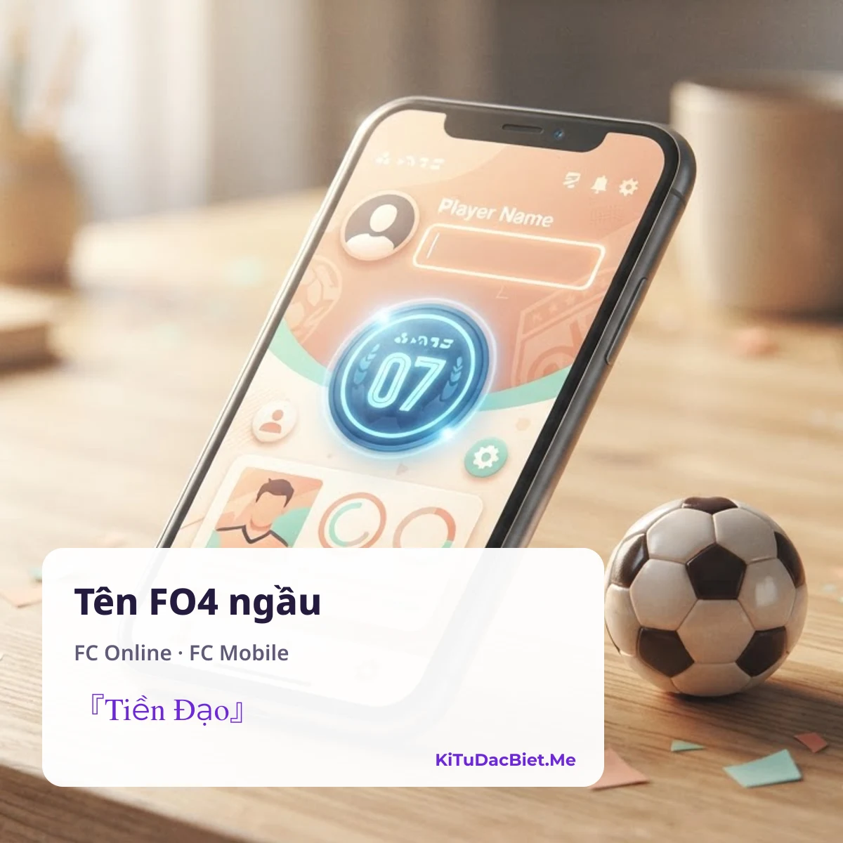 Tên FO4 ngầu ghép kí tự đặc biệt cho FC Online và FC Mobile